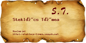 Steklács Tímea névjegykártya